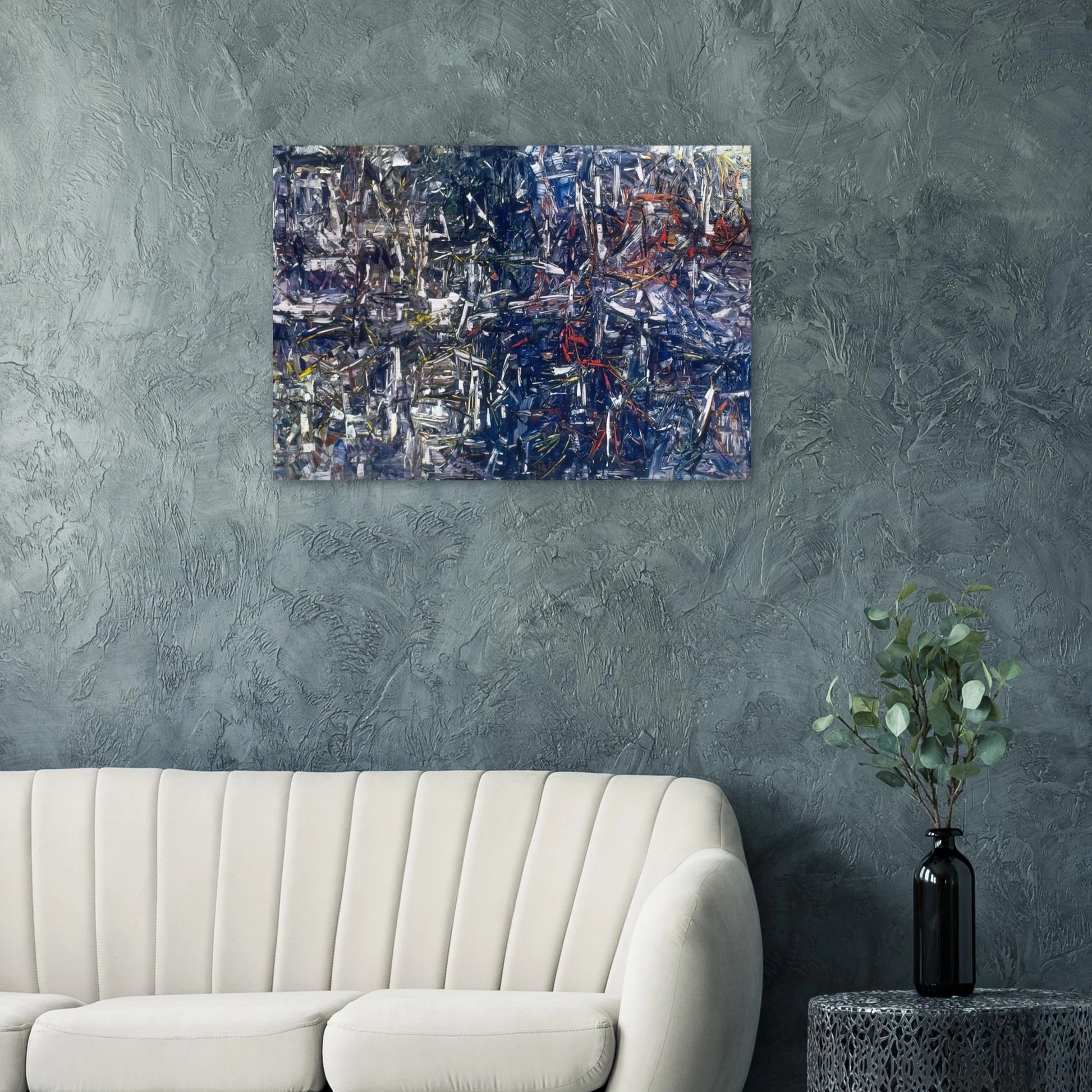 Landing - Jean-Paul Riopelle Brushed Aluminum Print - 70x100 cm / 28x40 inches | Jean-Paul Riopelle Aluminum Print | Jean-Paul Riopelle Prints
