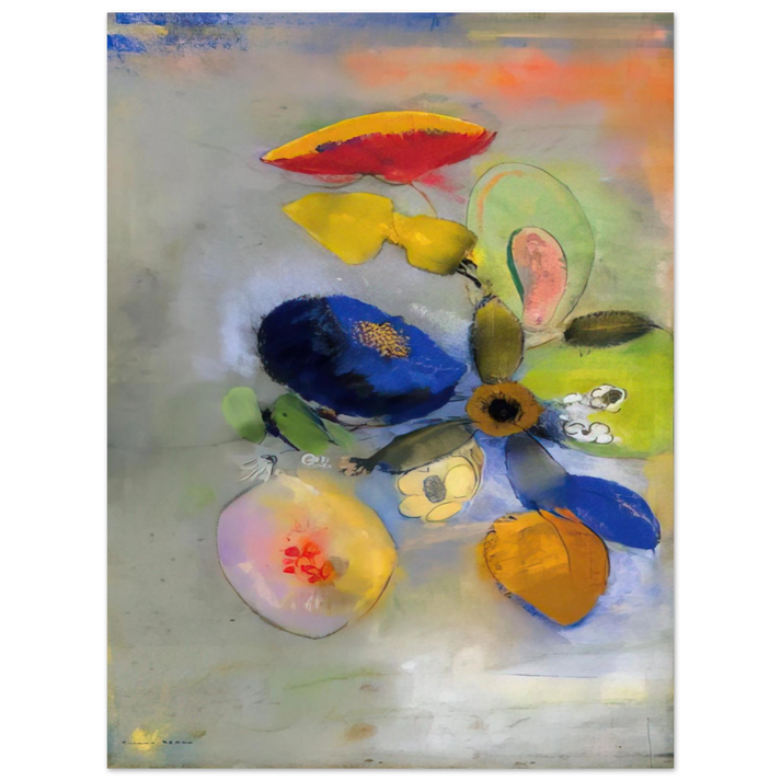 Odilon Redon - FLOWERS 3  75x100 cm / 30x40inches Fine Art Poster