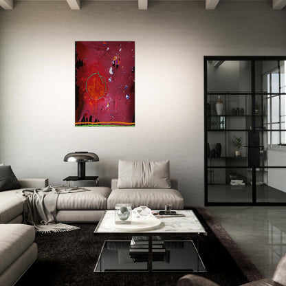 One Life - 5.11.07 - 2007 - John Hoyland Brushed Aluminum Print - 70x100 cm / 28x40 inches | John Hoyland Aluminum Print | John Hoyland Prints
