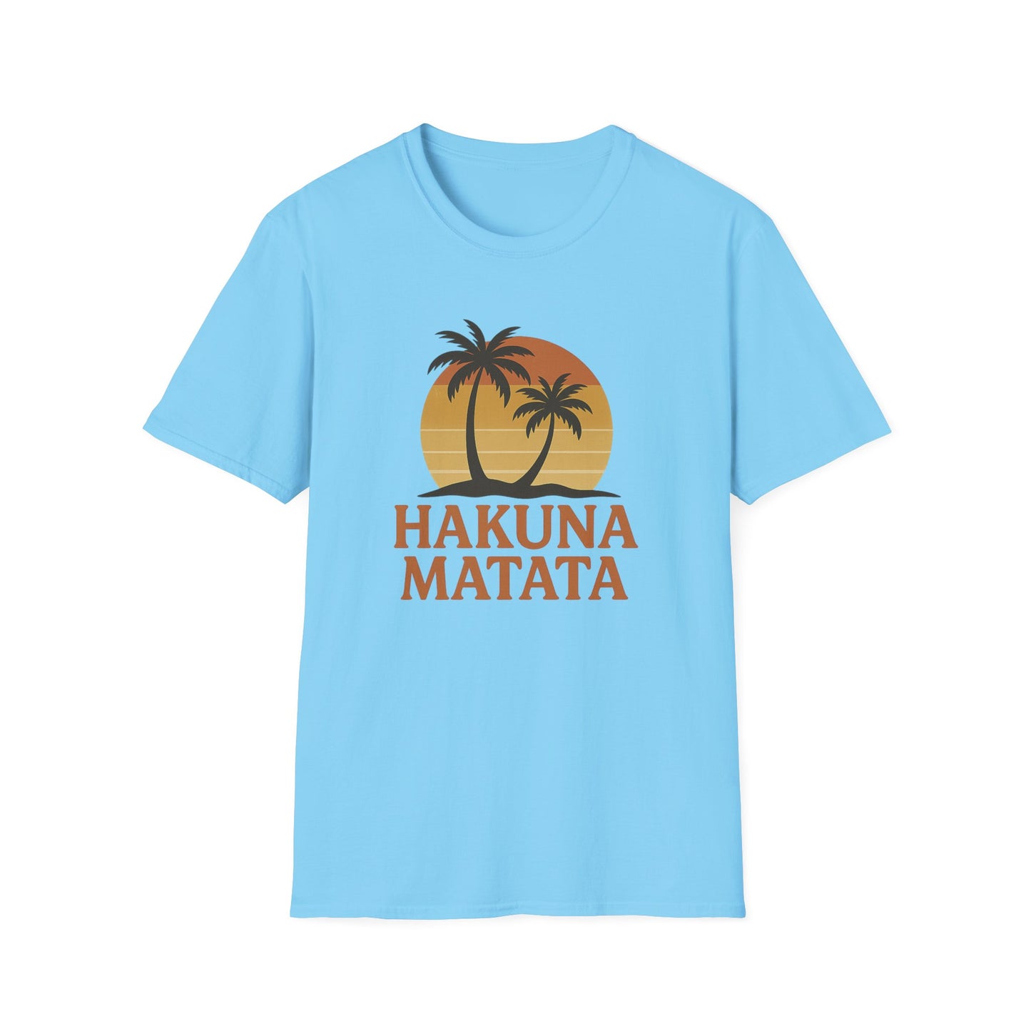 Hakuna Matata Retro-T-Shirt mit Grafik, „Keine Sorgen“-Shirt mit positiver Ausstrahlung, Vintage-T-Shirt im 90er-Jahre-Stil, Shirt mit Wohlfühl-Zitat, Unisex-Geschenk