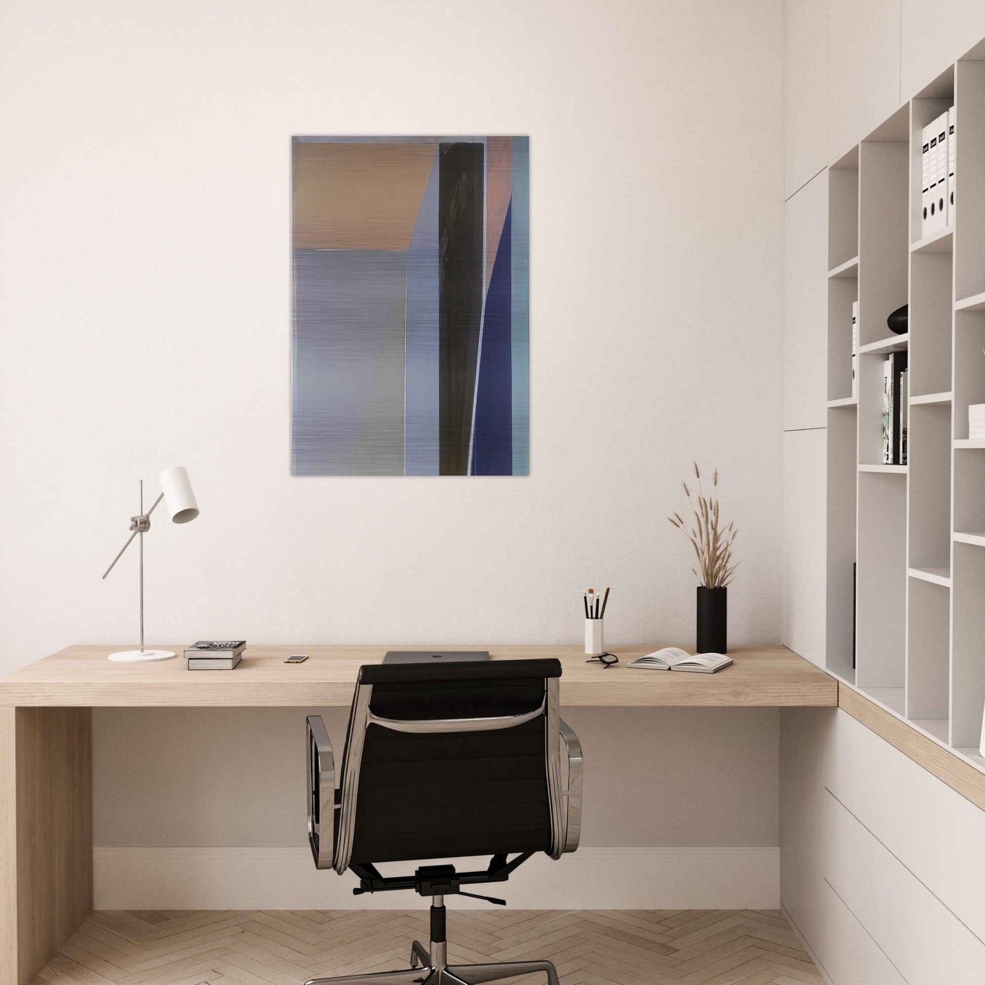 Ocean Park #28 - Richard Diebenkorn Brushed Aluminum Print - 70x100 cm / 28x40 inches | Richard Diebenkorn Aluminum Print | Richard Diebenkorn Prints