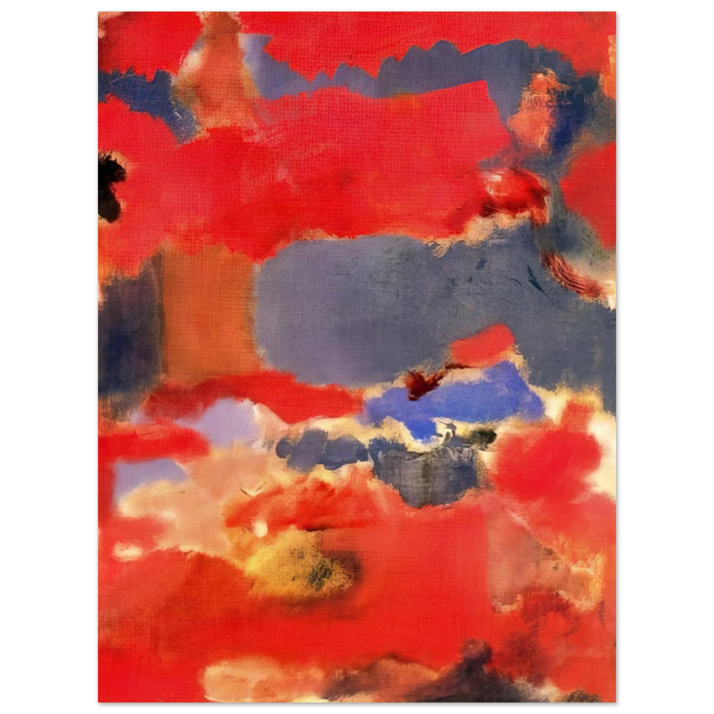 Mark Rothko - Untitled - 1948 Wall Art - 21x29.7 cm / 8x12" - Premium Wooden Framed Poster With Fine Art Paper - Wood frame