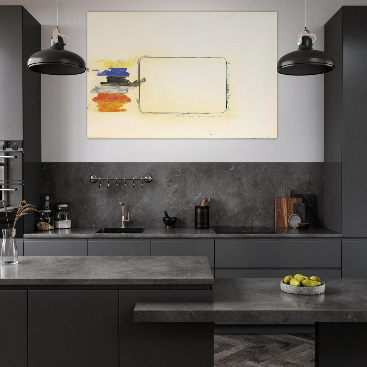 Disegno n. 2 per l'occhio del critico - Art Informel - Mario Schifano Art Prints - 100x150 cm / 40x60″ inches | Mario Schifano Poster | Mario Schifano Prints