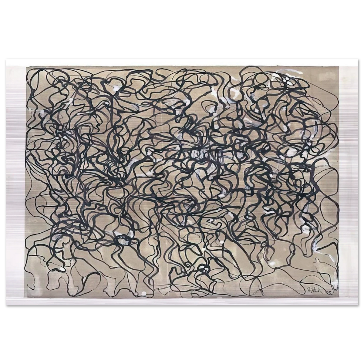 Long Letter 1 - 2009 - Brice Marden Brushed Aluminum Print - 70x100 cm / 28x40 inches | Brice Marden Aluminum Print | Brice Marden Prints