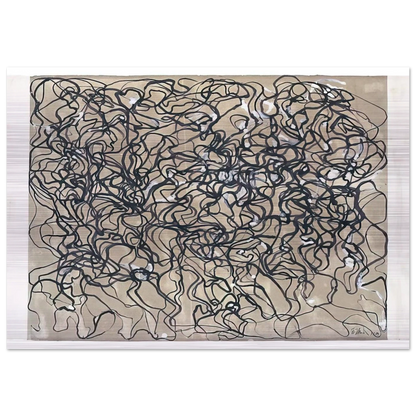 Long Letter 1 - 2009 - Brice Marden Brushed Aluminum Print - 70x100 cm / 28x40 inches | Brice Marden Aluminum Print | Brice Marden Prints