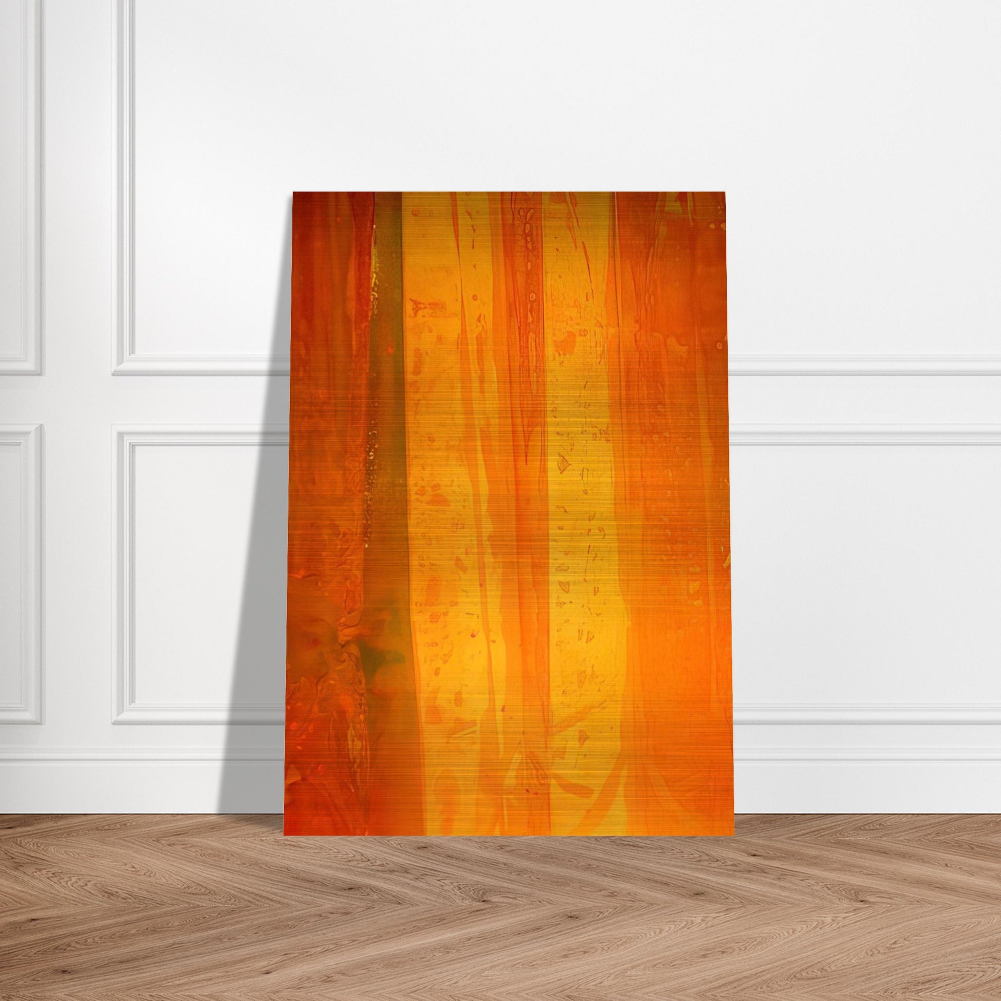 Pink Flutter - Sam Gilliam Brushed Aluminum Print - 70x100 cm / 28x40 inches | Sam Gilliam Aluminum Print | Sam Gilliam Prints