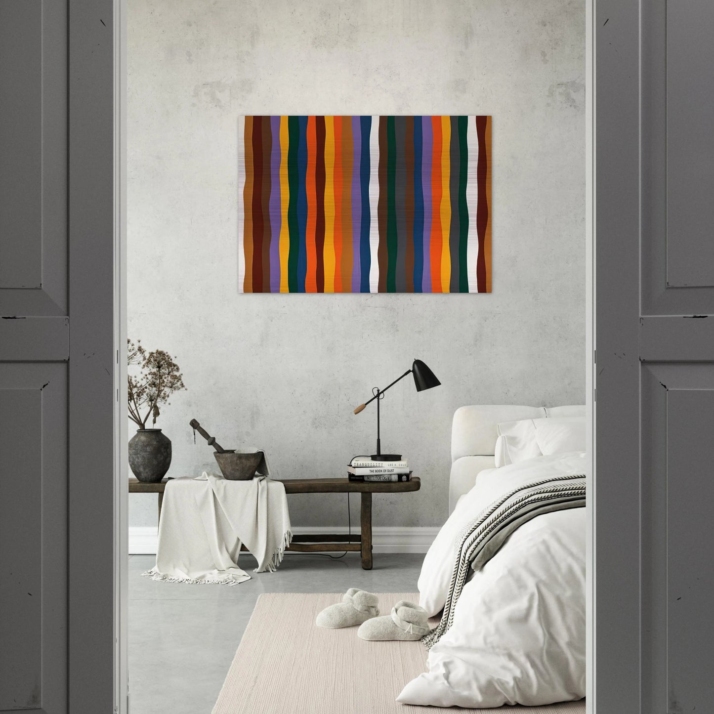 #20 - 1977 - Karl Benjamin Brushed Aluminum Print - 70x100 cm / 28x40 inches | Karl Benjamin Aluminum Print | Karl Benjamin Prints