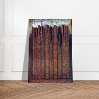 Dadaville - Max Ernst Brushed Aluminum Print - 70x100 cm / 28x40 inches | Max Ernst Aluminum Print | Max Ernst Prints
