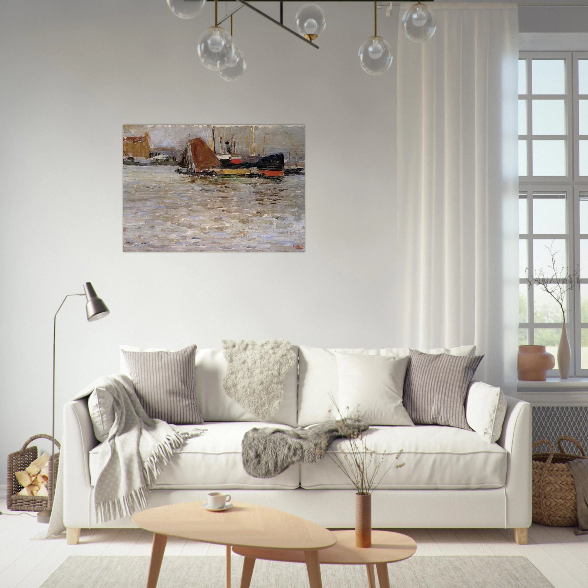ROTTERDAM SUN 1906 - Wassily Kandinsky Brushed Aluminum Print - 70x100 cm / 28x40 inches | Wassily Kandinsky Aluminum Print | Wassily Kandinsky Prints