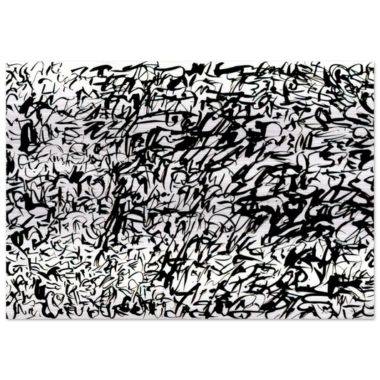 UNTITLED 1978 2 - Keith Haring Brushed Aluminum Print - 70x100 cm / 28x40 inches | Keith Haring Aluminum Print | Keith Haring Prints
