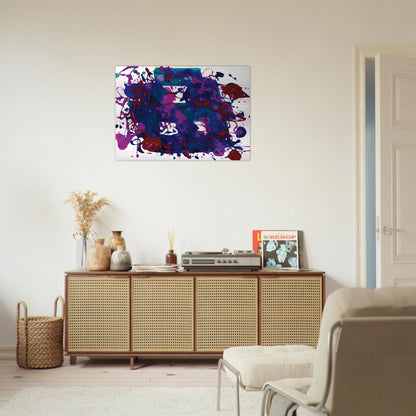 Untitled  SFP94-75  SFF 1749  - Sam Francis Brushed Aluminum Print - 70x100 cm / 28x40 inches | Sam Francis Aluminum Print | Sam Francis Prints