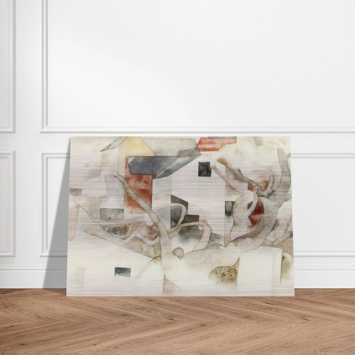 Trees and Barns Bermuda - 1917 - Charles Demuth Brushed Aluminum Print - 70x100 cm / 28x40 inches | Charles Demuth Aluminum Print | Charles Demuth Prints