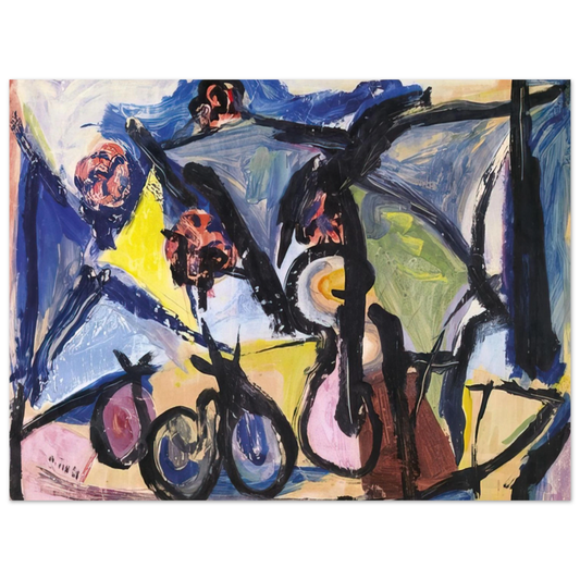 Walasse Ting - Abstract Still Life - 1950  75x100 cm / 30x40inches Fine Art Poster