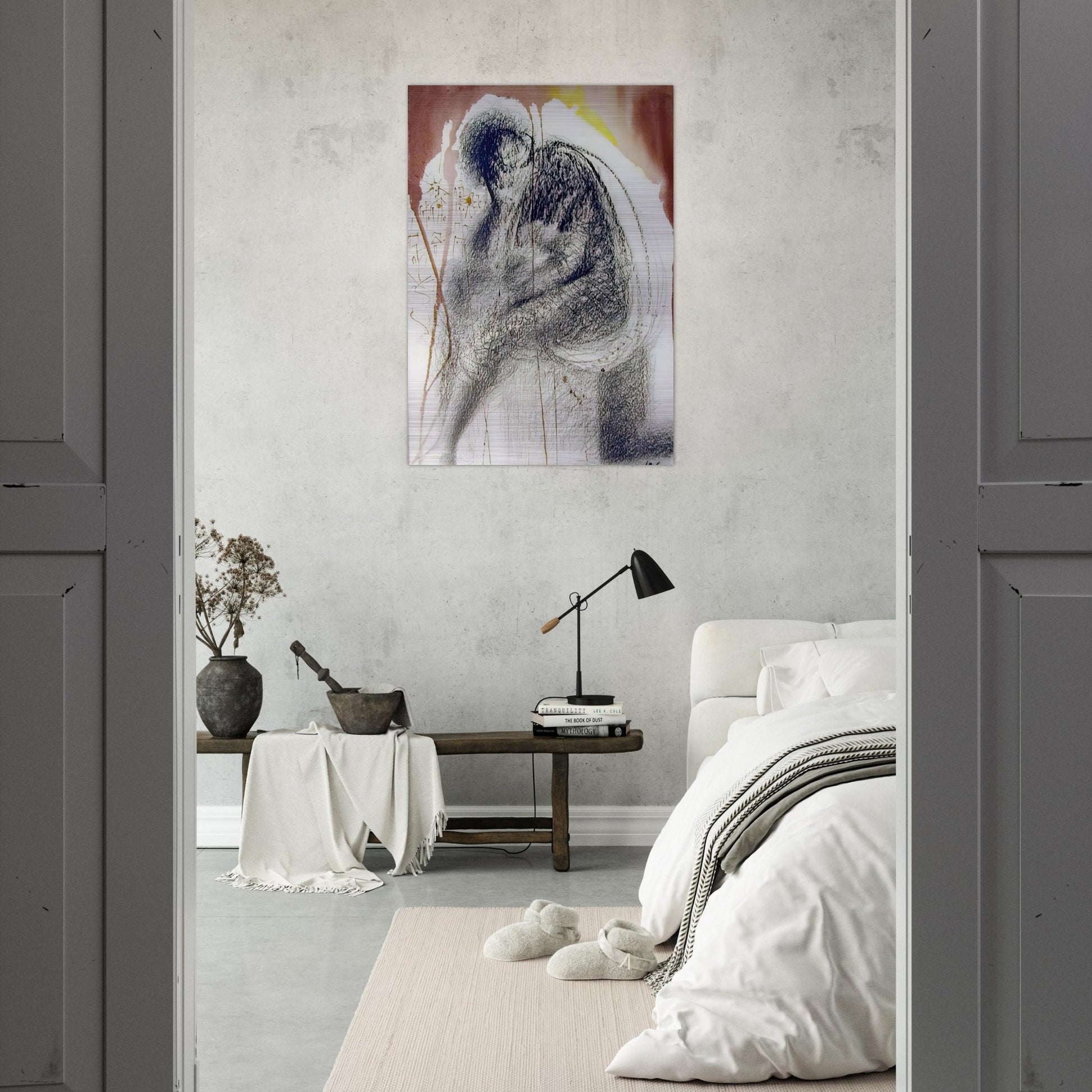 SEDET SOLA CIVITAS PLENA POUPOLO 2 CHRONICLES 36 19 1967 - Salvador Dali Brushed Aluminum Print - 70x100 cm / 28x40 inches | Salvador Dali Aluminum Print | Salvador Dali Prints