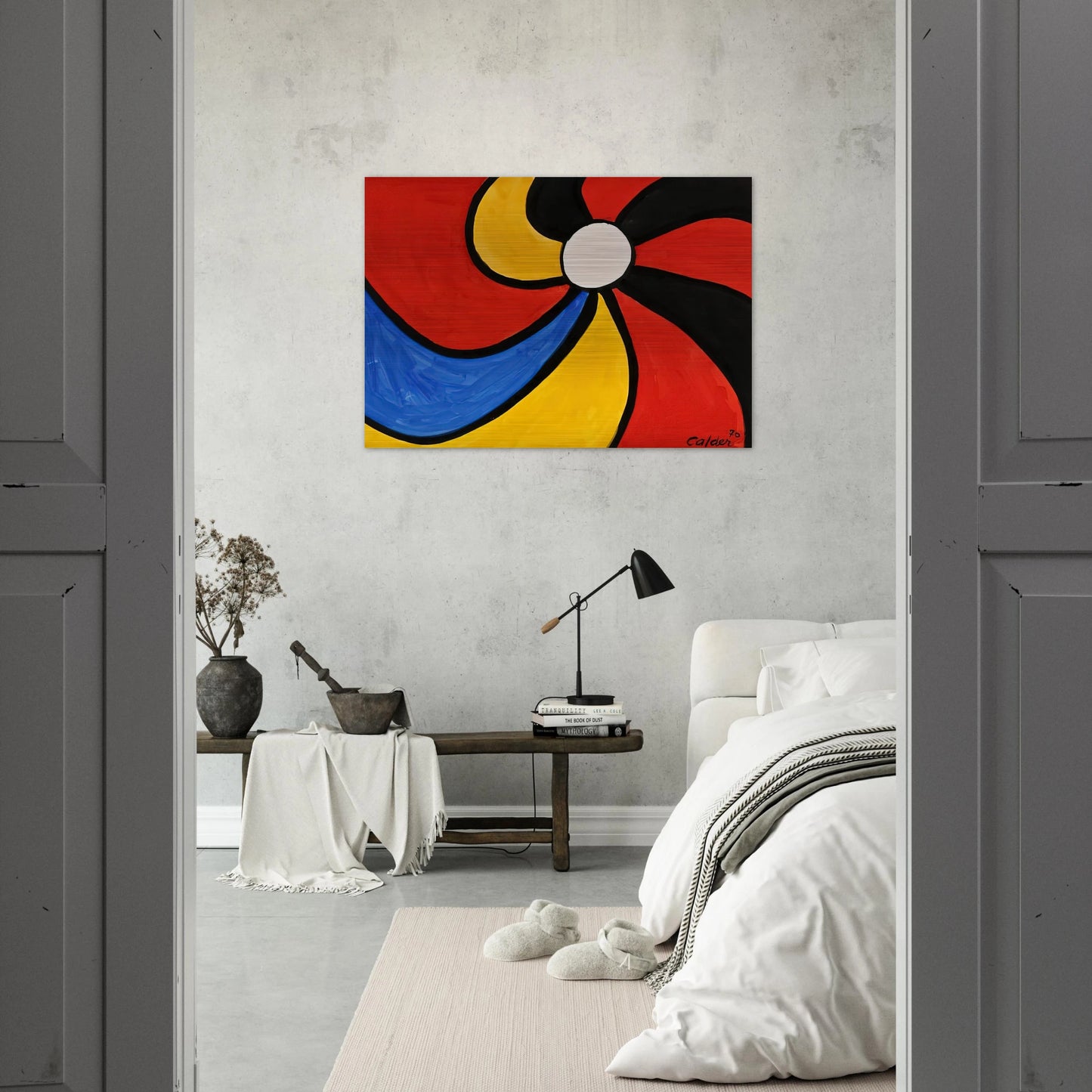THE BIG WHEEL 1970 - Alexander Calder Brushed Aluminum Print - 70x100 cm / 28x40 inches | Alexander Calder Aluminum Print | Alexander Calder Prints