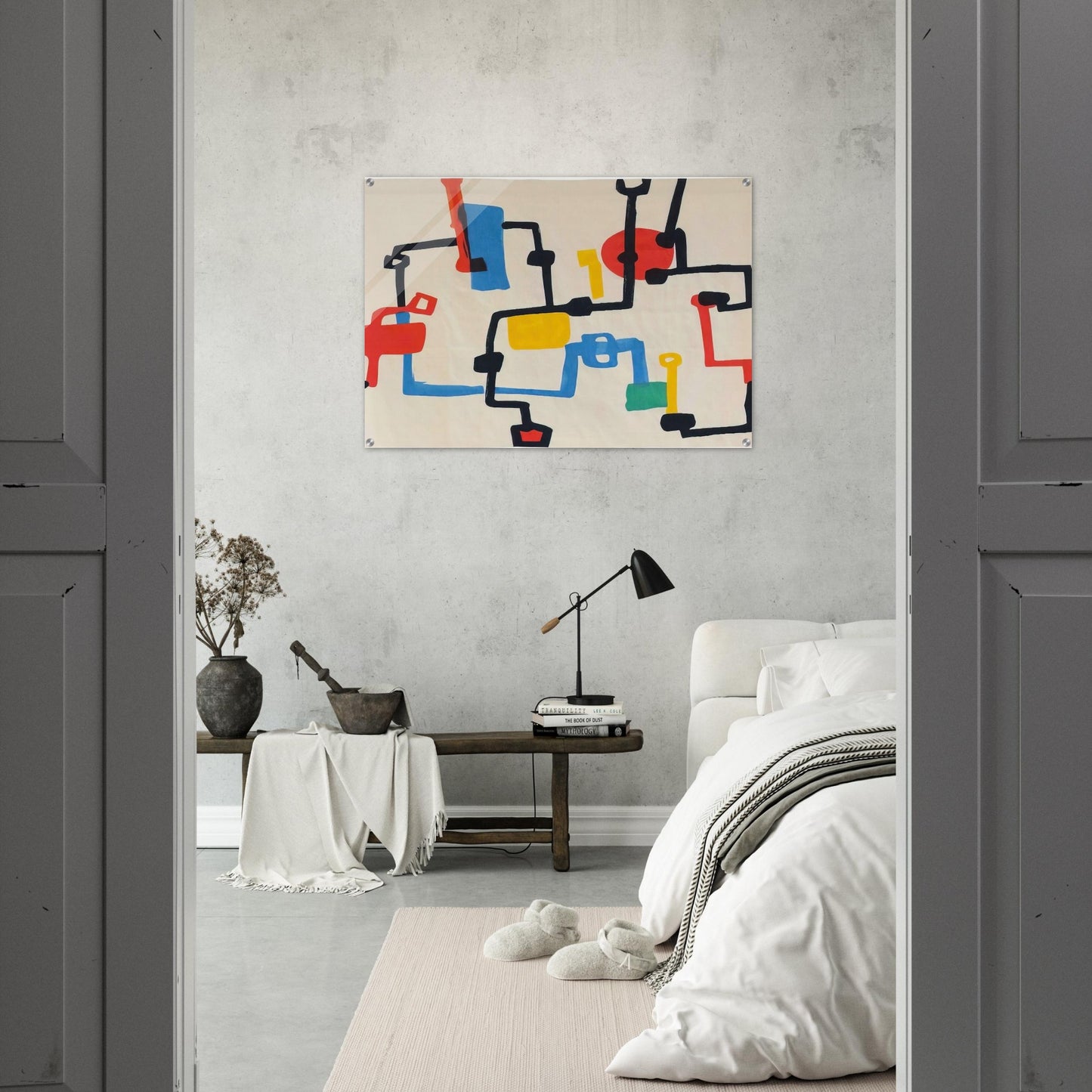 Oil Fields - Etel Adnan Acrylic Print - 70x100 cm / 28x40″ inches
