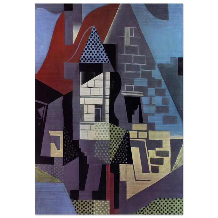 LANDSCAPE AT BEAULIEU - Juan Gris Brushed Aluminum Print - 70x100 cm / 28x40 inches | Juan Gris Aluminum Print | Juan Gris Prints