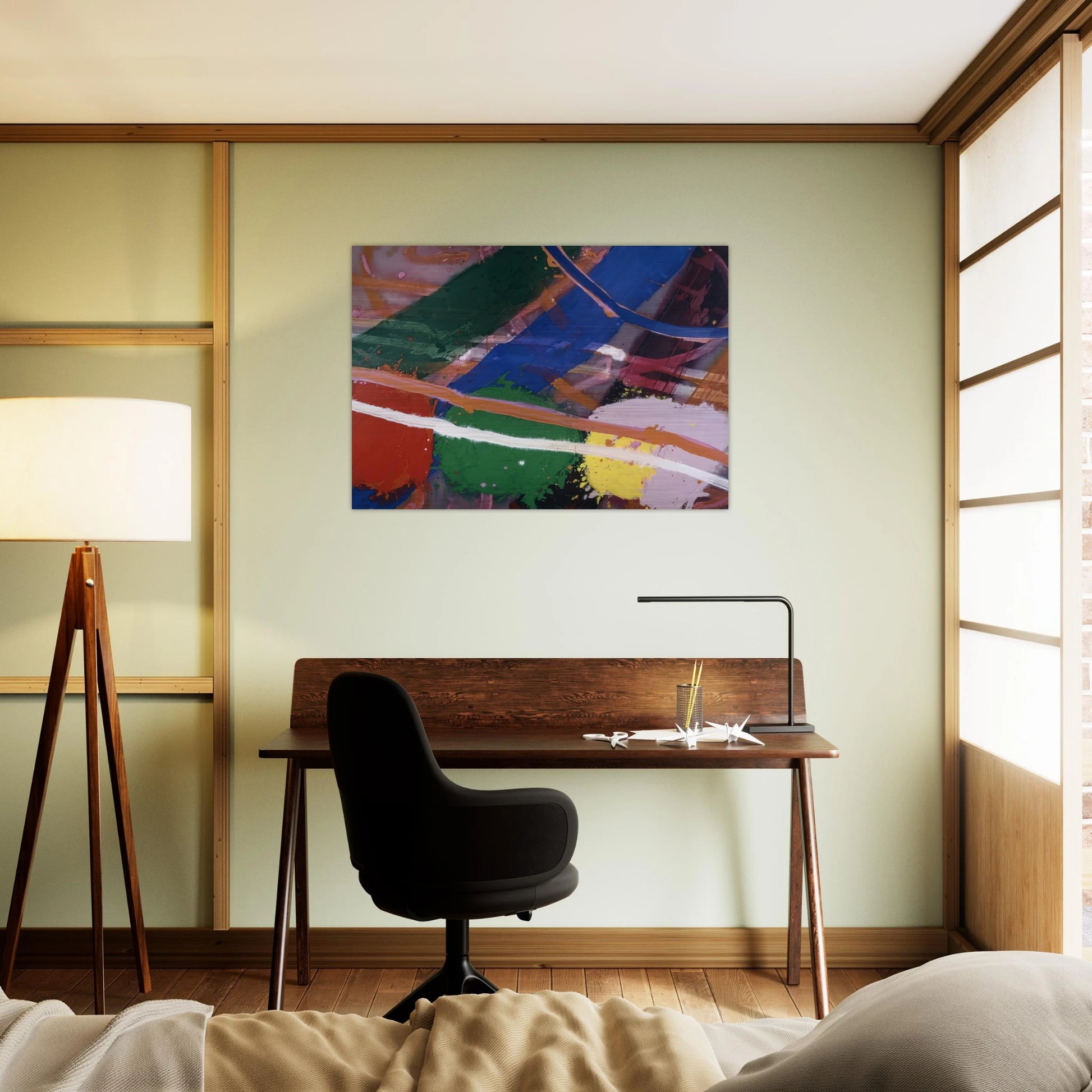 Festival - 1983 - Albert Irvin Brushed Aluminum Print - 70x100 cm / 28x40 inches | Albert Irvin Aluminum Print | Albert Irvin Prints