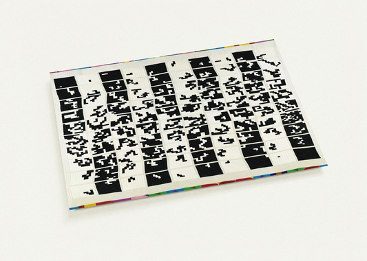 ALTERNANDO DA UNO A CENTO E VICEVERSA 1977 By Alighiero Boetti Pack of 10 Post Cards | Alighiero Boetti Post Cards | A6 (10.5 x 14.8 cm) - 4.1 x 5.8 inches