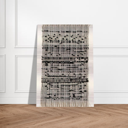 HAIKU 1961 - Anni Albers Brushed Aluminum Print - 70x100 cm / 28x40 inches | Anni Albers Aluminum Print | Anni Albers Prints