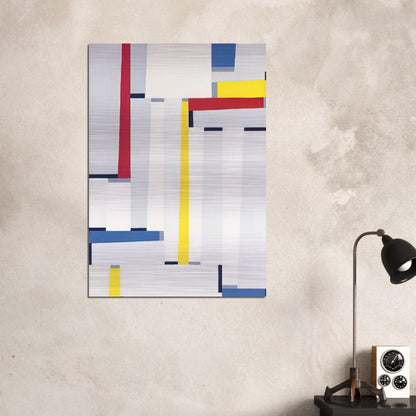 Relational Painting #55 - 1951 - Fritz Glarner Brushed Aluminum Print - 70x100 cm / 28x40 inches | Fritz Glarner Aluminum Print | Fritz Glarner Prints