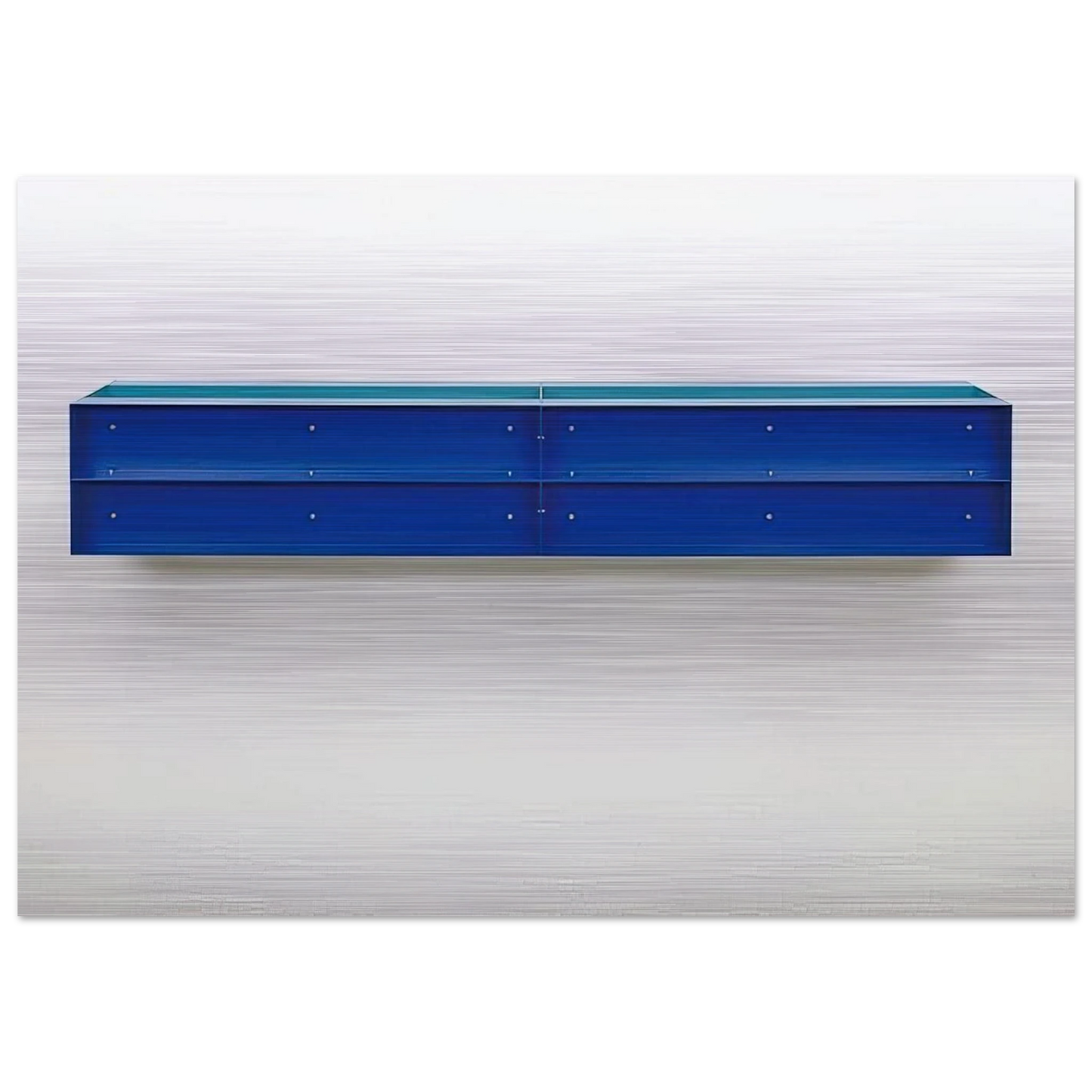 Untitled - 1989 - Donald Judd Brushed Aluminum Print - 70x100 cm / 28x40 inches | Donald Judd Aluminum Print | Donald Judd Prints