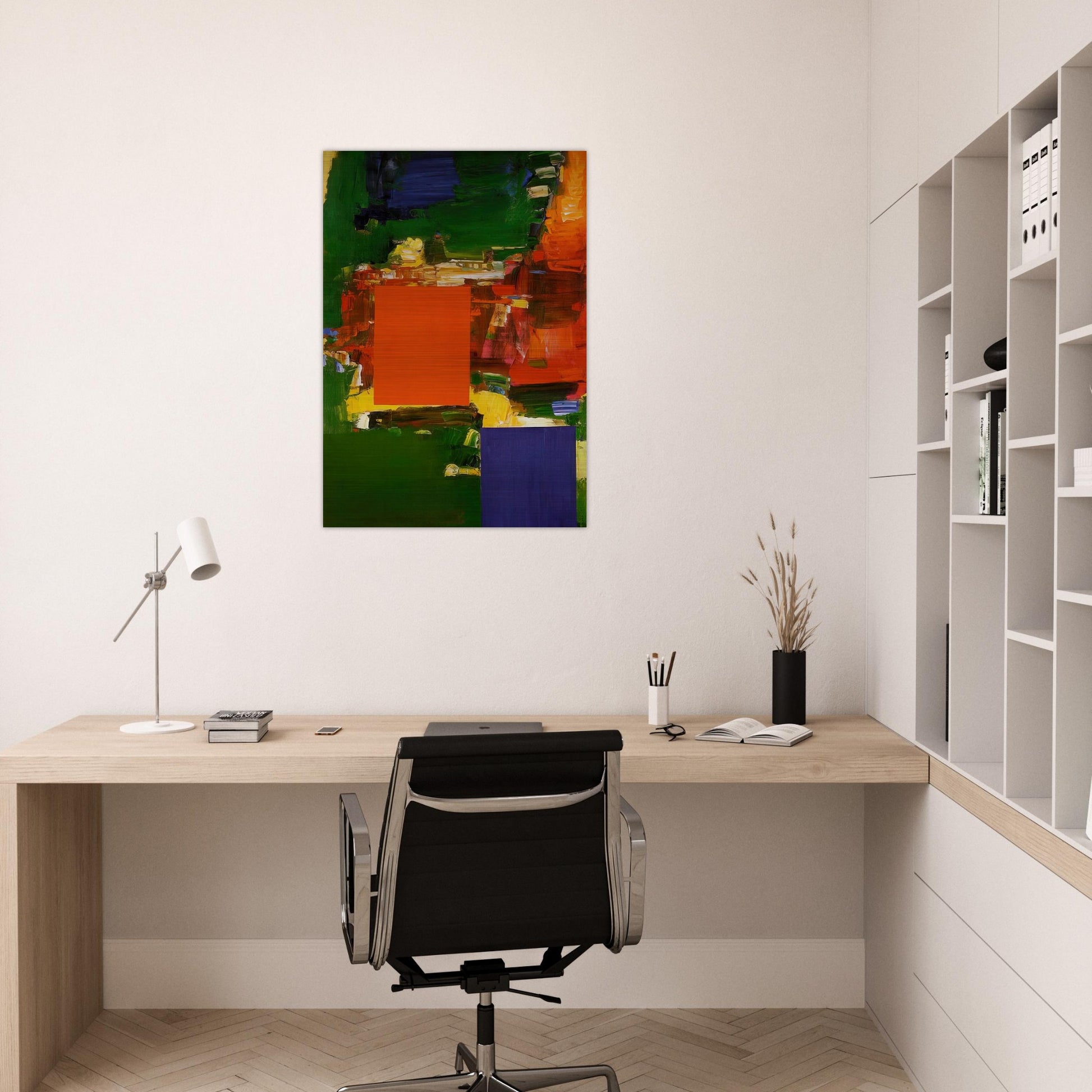 Olive Grove - Hans Hofmann Brushed Aluminum Print - 70x100 cm / 28x40 inches | Hans Hofmann Aluminum Print | Hans Hofmann Prints