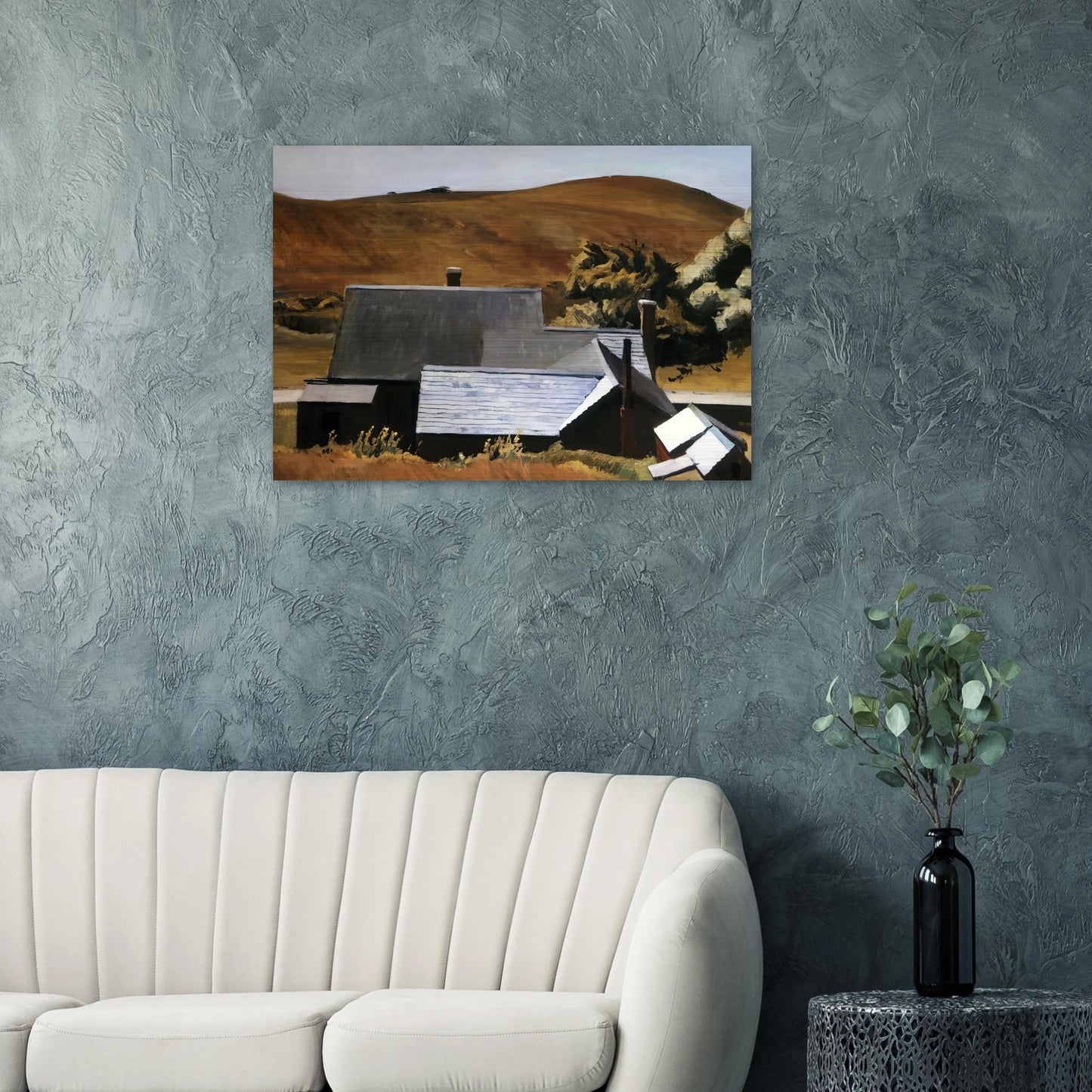 Burly Cobb s House, South Truro - Edward Hopper Brushed Aluminum Print - 70x100 cm / 28x40 inches | Edward Hopper Aluminum Print | Edward Hopper Prints