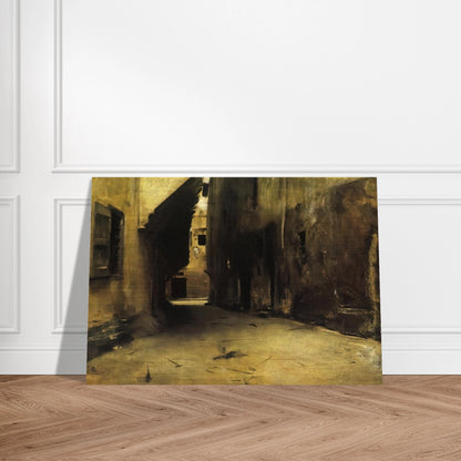 A Street in Venice - John Singer Sargent Brushed Aluminum Print - 70x100 cm / 28x40 inches | John Singer Sargent Aluminum Print | John Singer Sargent Prints