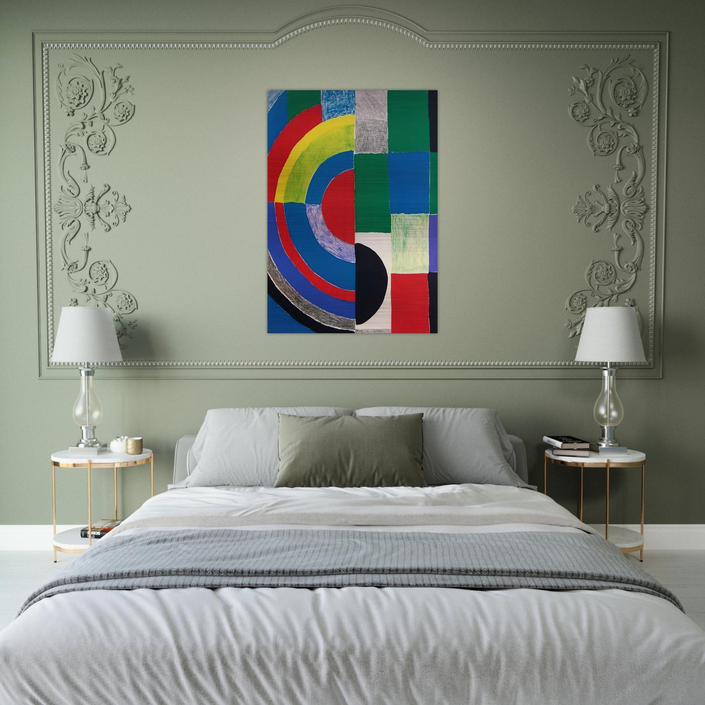 COLOR RHYTHMS - Sonia Delaunay Brushed Aluminum Print - 70x100 cm / 28x40 inches | Sonia Delaunay Aluminum Print | Sonia Delaunay Prints