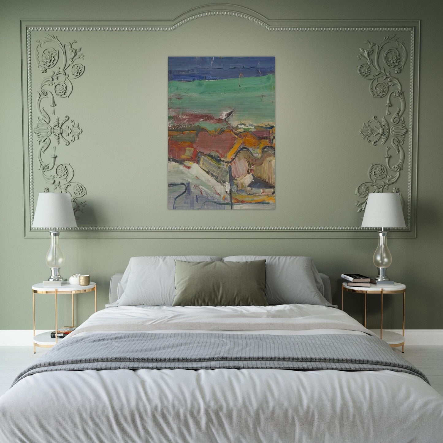 Berkeley - Richard Diebenkorn Brushed Aluminum Print - 70x100 cm / 28x40 inches | Richard Diebenkorn Aluminum Print | Richard Diebenkorn Prints