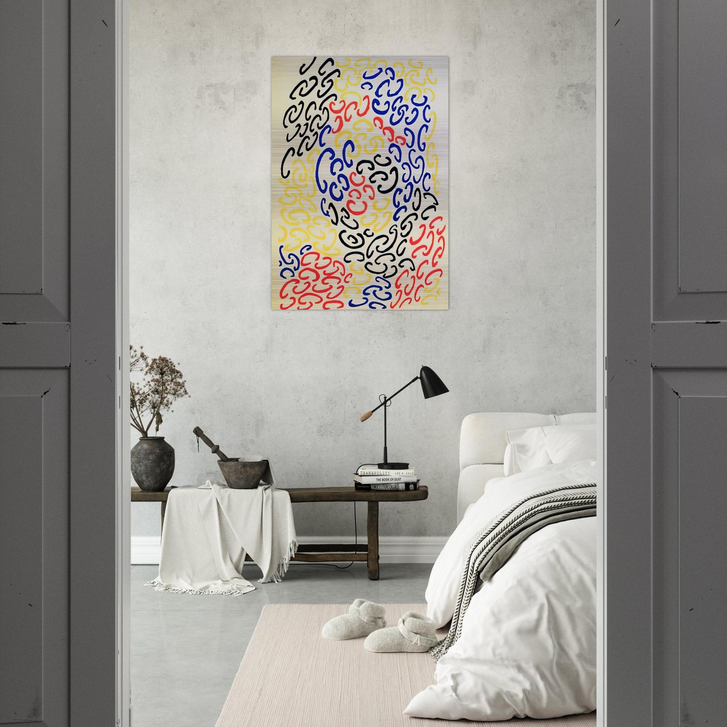 COMPOSITION 10 - Sonia Delaunay Brushed Aluminum Print - 70x100 cm / 28x40 inches | Sonia Delaunay Aluminum Print | Sonia Delaunay Prints