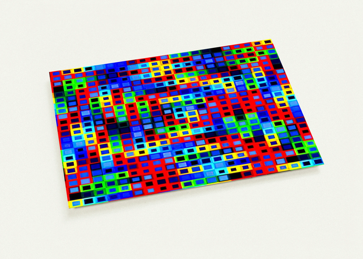 Orion-K - 1972 By Victor Vasarely Pack of 10 Post Cards | Victor Vasarely Post Cards | A6 (10.5 x 14.8 cm) - 4.1 x 5.8 inches