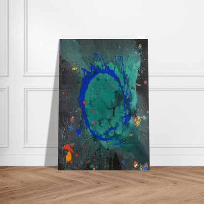 Jade Buddha 23.07.08 - 2008 - John Hoyland Brushed Aluminum Print - 70x100 cm / 28x40 inches | John Hoyland Aluminum Print | John Hoyland Prints
