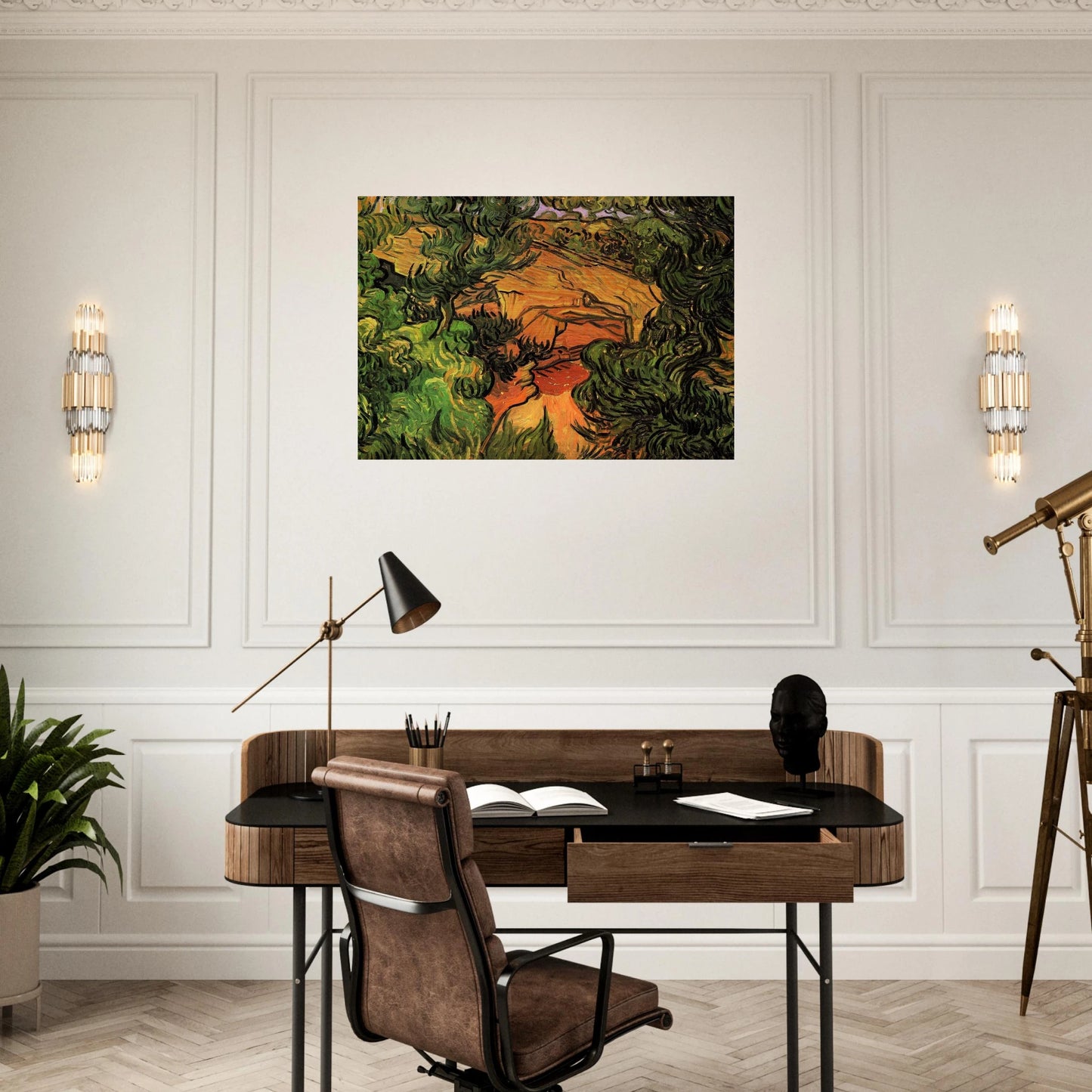 Entrance to a Quarry - Vincent van Gogh Brushed Aluminum Print - 70x100 cm / 28x40 inches | Vincent van Gogh Aluminum Print | Vincent van Gogh Prints