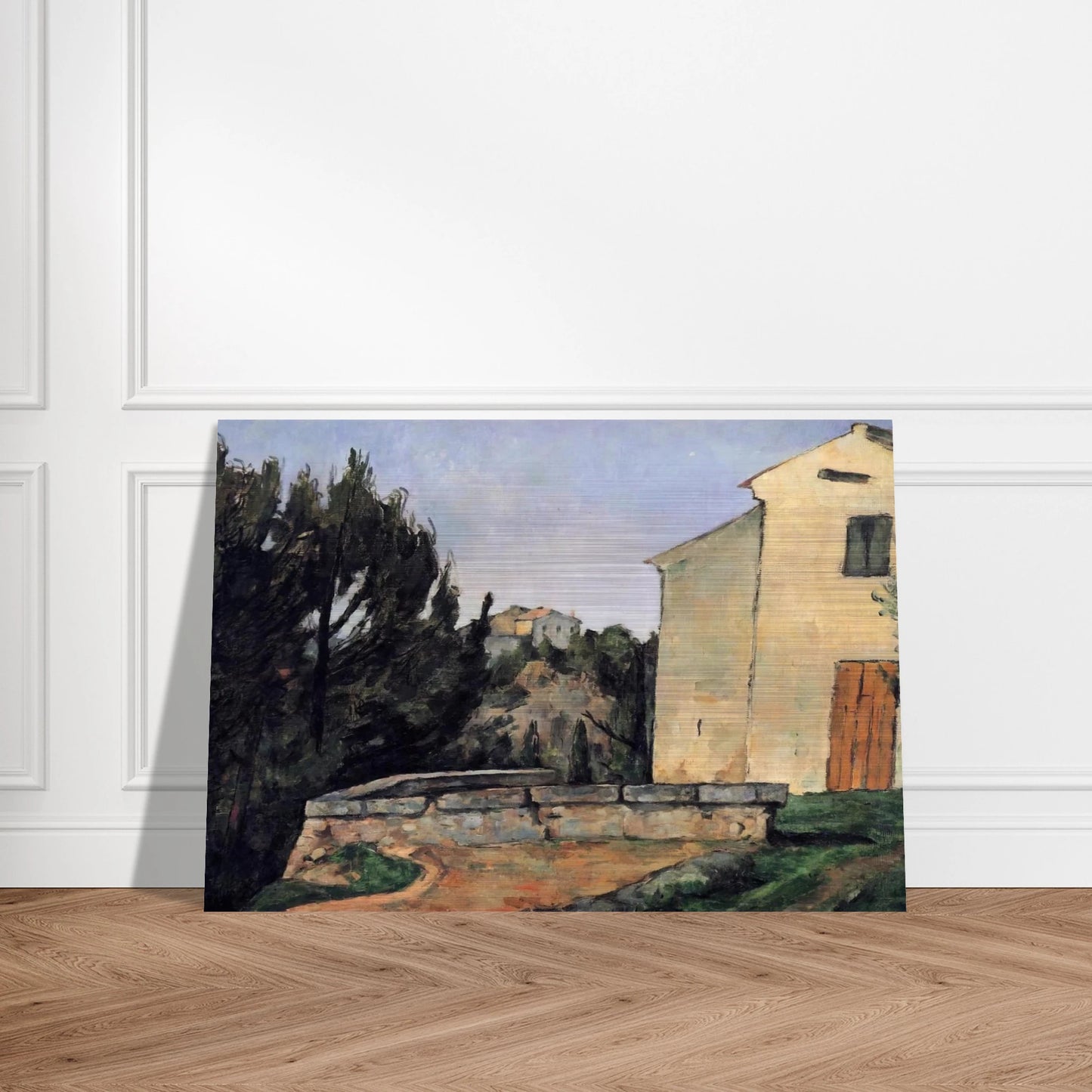 The Abandoned House - Paul Cézanne Brushed Aluminum Print - 70x100 cm / 28x40 inches | Paul Cézanne Aluminum Print | Paul Cézanne Prints