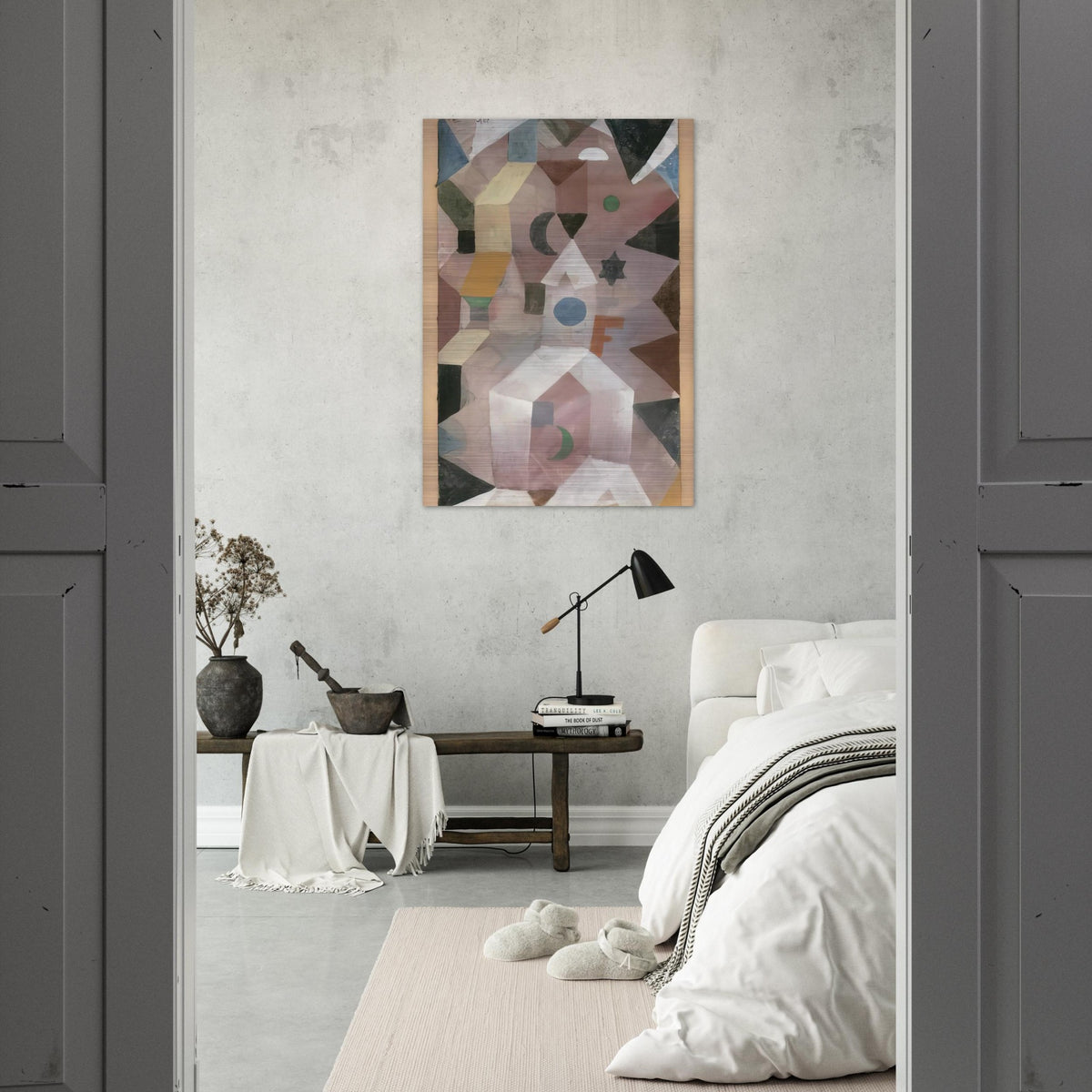 THE CHAPEL 1917 - Paul Klee Brushed Aluminum Print - 70x100 cm / 28x40 inches | Paul Klee Aluminum Print | Paul Klee Prints
