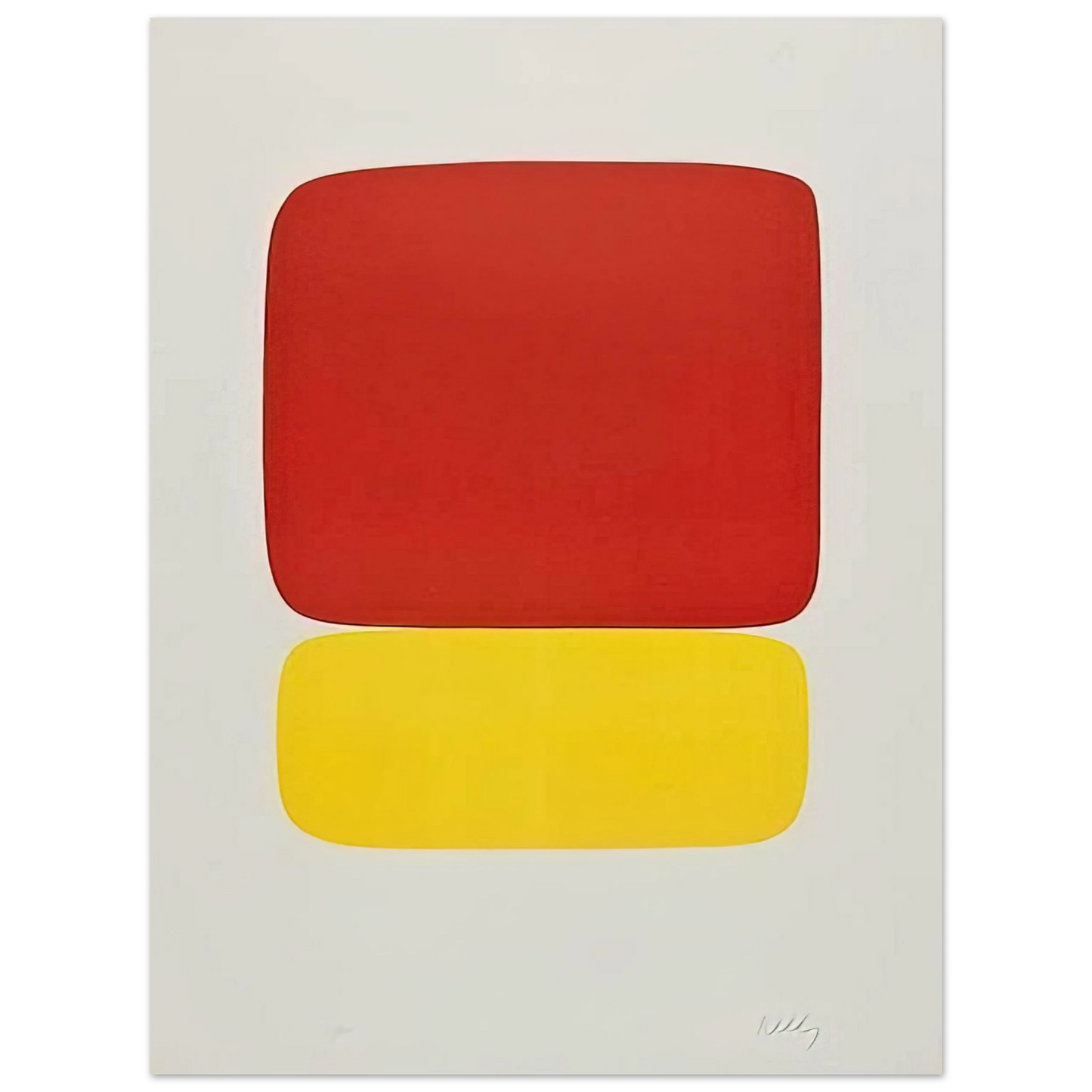 Ellsworth Kelly - Red over Yellow  75x100 cm / 30x40inches Fine Art Poster