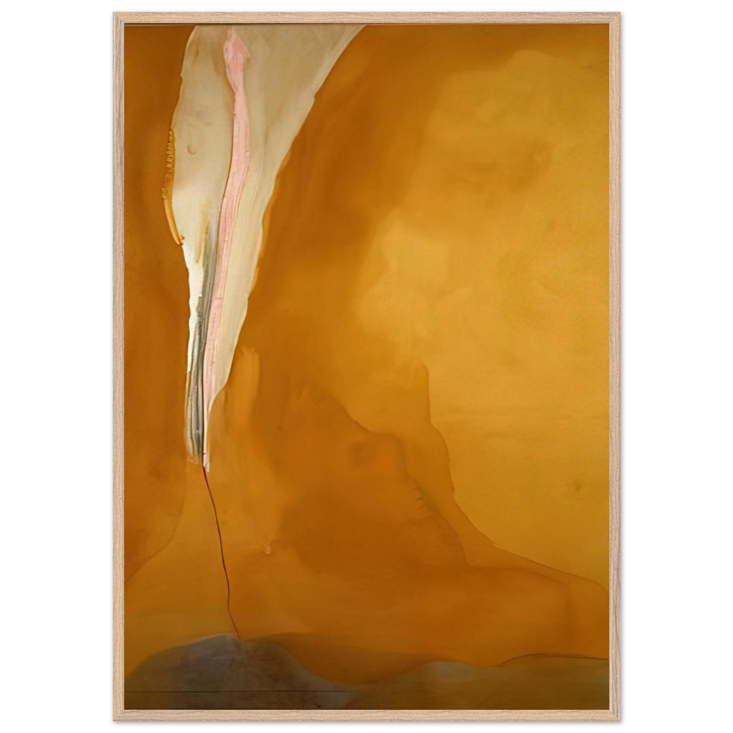 Helen Frankenthaler - Coral Wedge - 1972 Wall art - 30x30 cm / 12x12 inches - Fine Art Poster-canvas - -