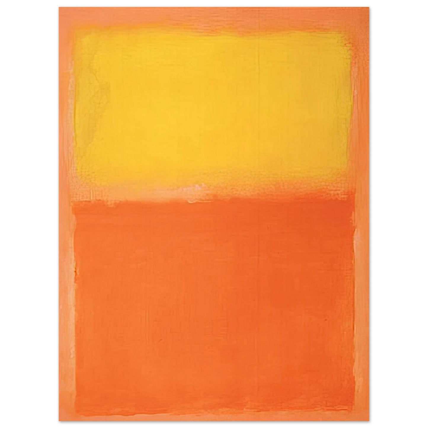 Mark Rothko - Orange and Yellow - 1956 Wall Art - 60x80 cm / 24x32 inches - Fine Art Poster-canvas - -