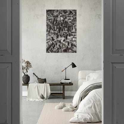 TOWNSCAPE D 1968 - Gerhard Richter Brushed Aluminum Print - 70x100 cm / 28x40 inches | Gerhard Richter Aluminum Print | Gerhard Richter Prints