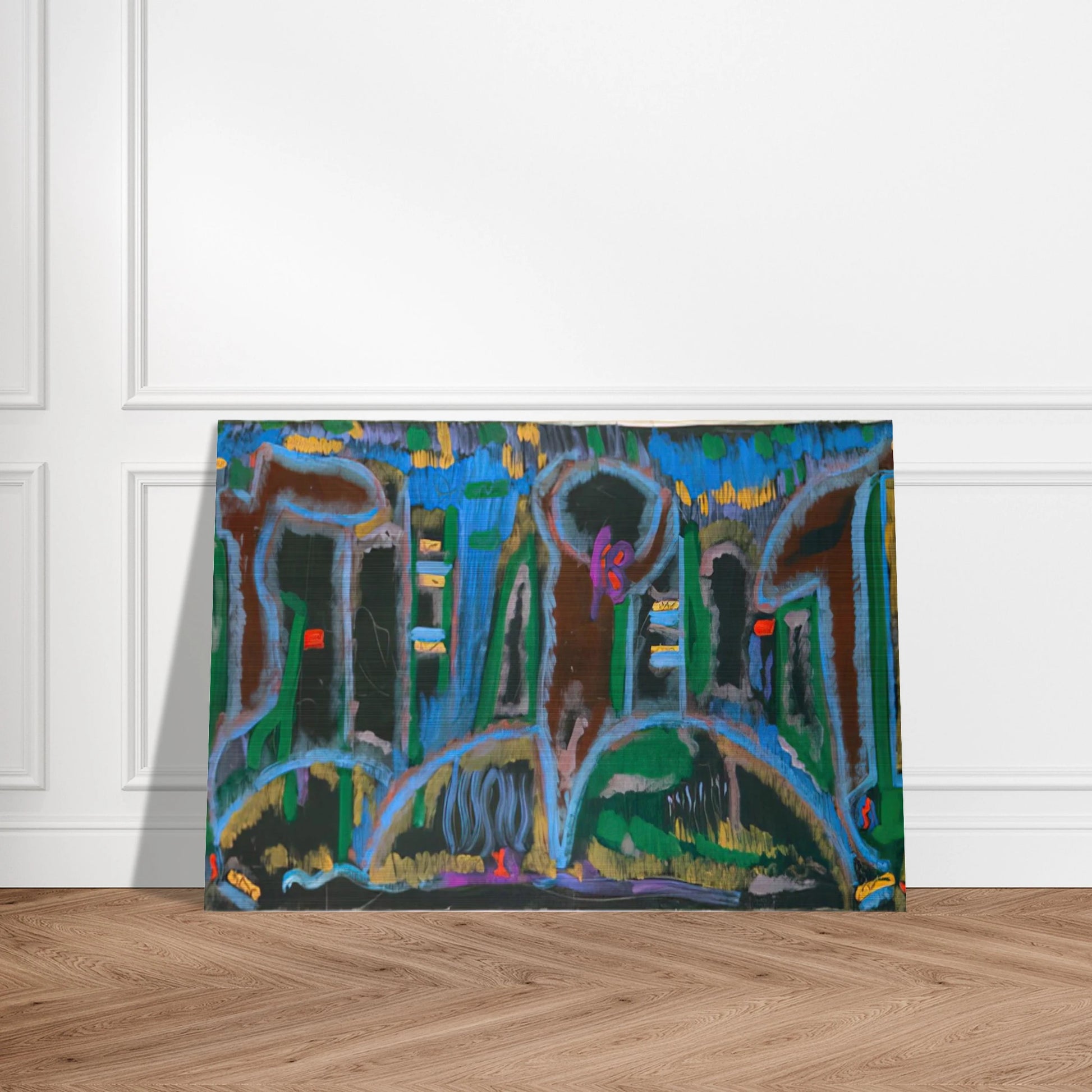 Garden in Saint Denis - 1980 - Betty Parsons Brushed Aluminum Print - 70x100 cm / 28x40 inches | Betty Parsons Aluminum Print | Betty Parsons Prints