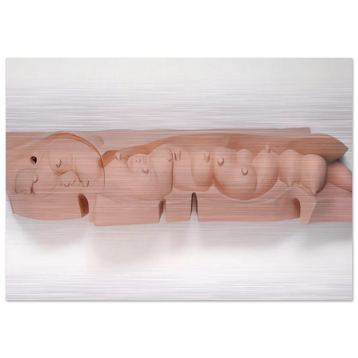 MAMELLES 1991 - Louise Bourgeois Brushed Aluminum Print - 70x100 cm / 28x40 inches | Louise Bourgeois Aluminum Print | Louise Bourgeois Prints