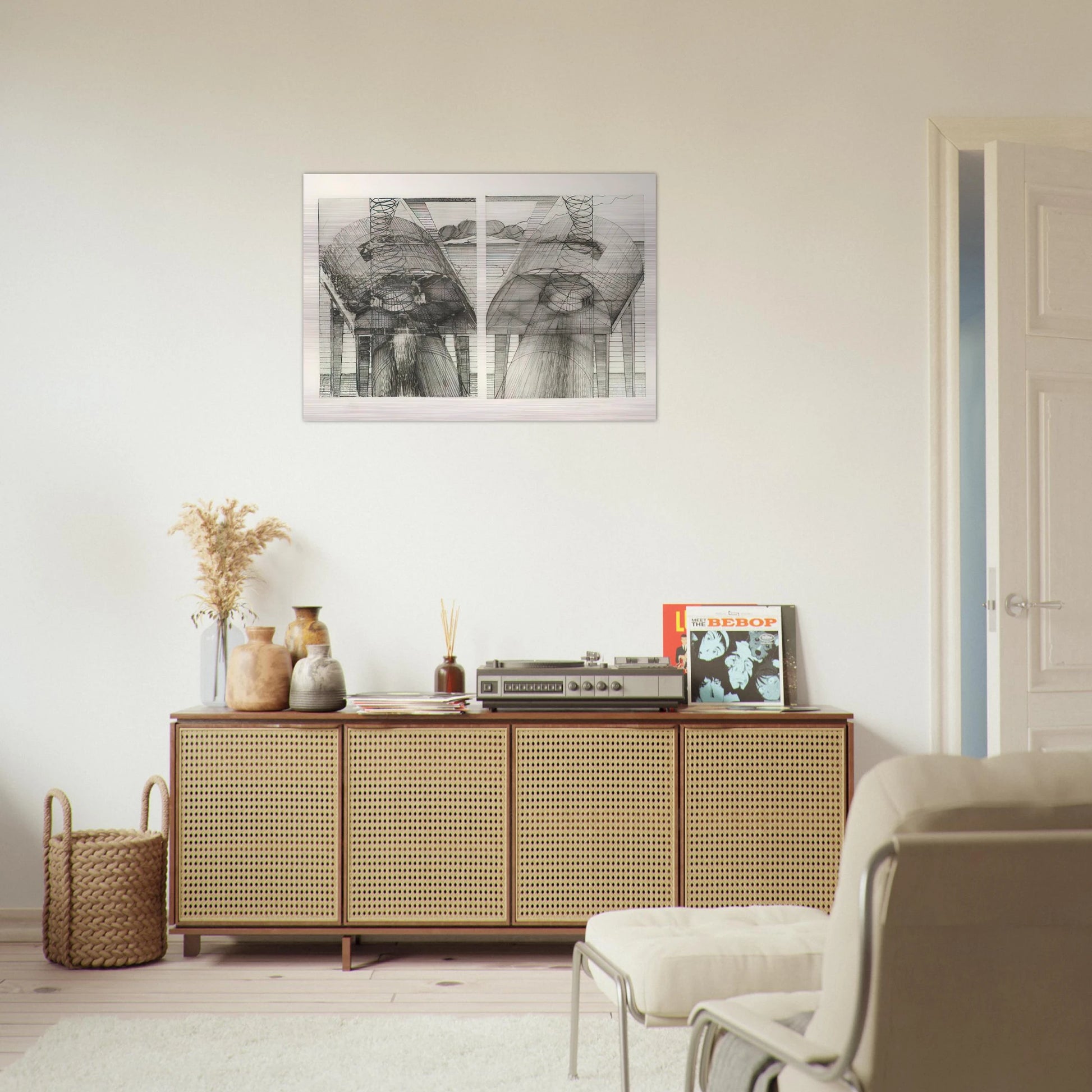 By the Sea - 1971 - Dieter Roth Brushed Aluminum Print - 70x100 cm / 28x40 inches | Dieter Roth Aluminum Print | Dieter Roth Prints