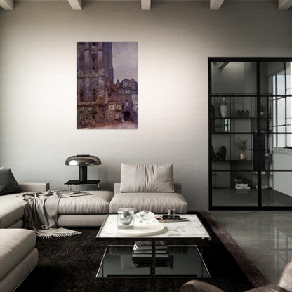 The Cour d'Albane, Grey Weather - claude monet Brushed Aluminum Print - 70x100 cm / 28x40 inches | claude monet Aluminum Print | claude monet Prints