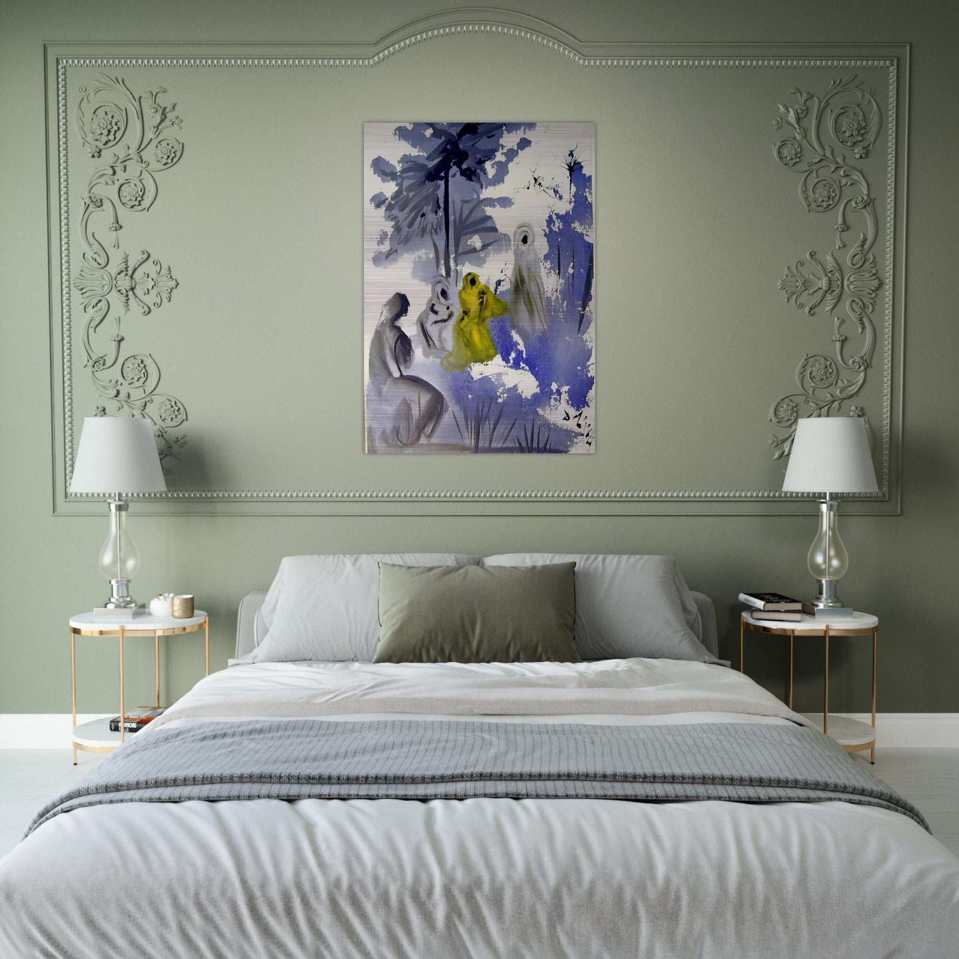 FAMILIA RUTH MOABITIDIS 1964 - Salvador Dali Brushed Aluminum Print - 70x100 cm / 28x40 inches | Salvador Dali Aluminum Print | Salvador Dali Prints