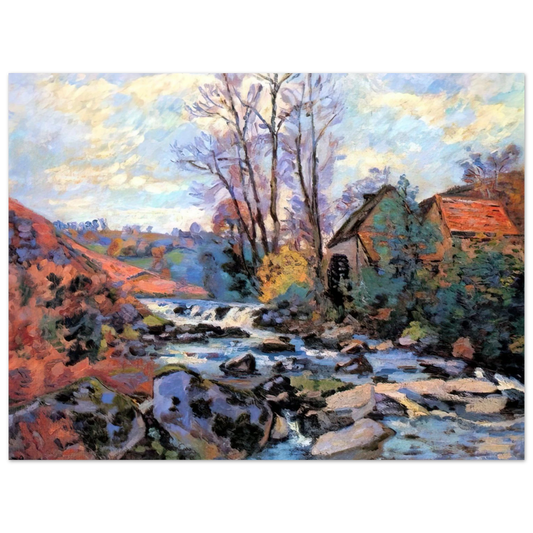 Armand Guillaumin - Moulin Bouchardon, Crozant - 1895  75x100 cm / 30x40inches Fine Art Poster