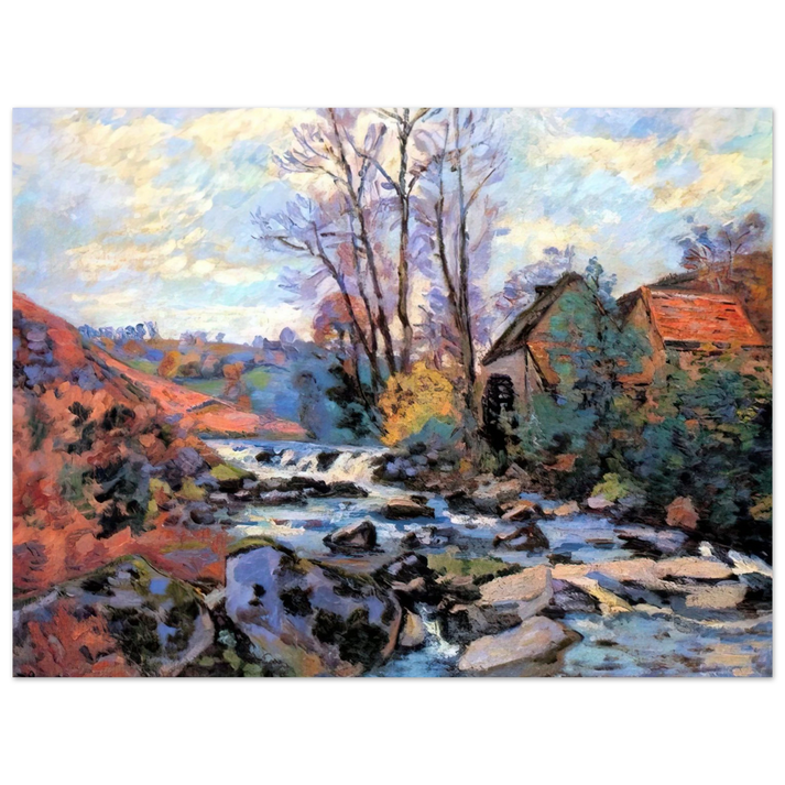Armand Guillaumin - Moulin Bouchardon, Crozant - 1895  75x100 cm / 30x40inches Fine Art Poster