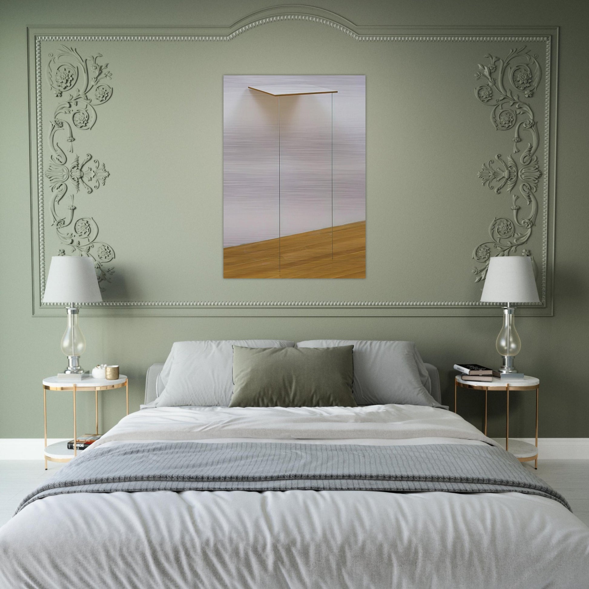 Pace - Robert Ryman Brushed Aluminum Print - 70x100 cm / 28x40 inches | Robert Ryman Aluminum Print | Robert Ryman Prints