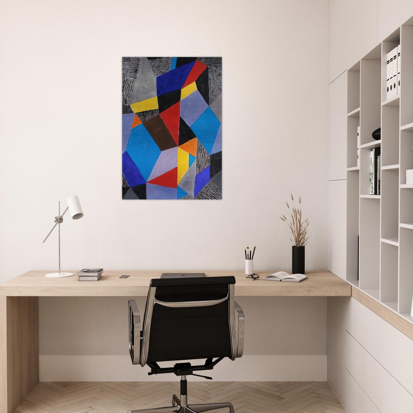 Farbformen und Struktuten - 1953 - Johannes Itten Brushed Aluminum Print - 70x100 cm / 28x40 inches | Johannes Itten Aluminum Print | Johannes Itten Prints